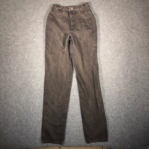 Vintage Western Roper Riding Pants Brown Cotton High Rise Made USA Size 11/12x35